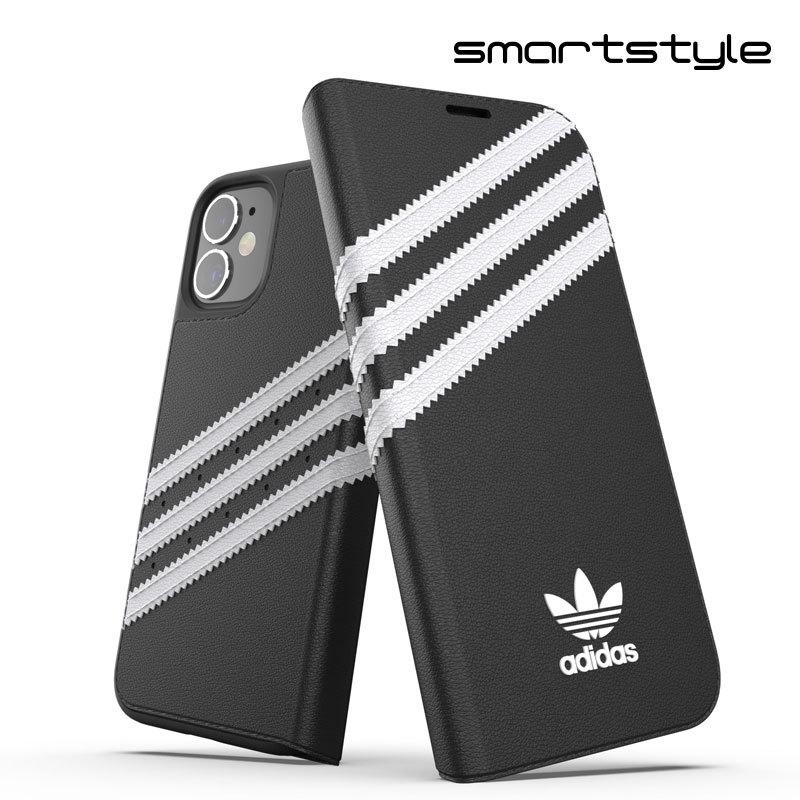 adidas アディダス iPhone 12 Mini 手帳型ケース アイフォン 手帳 ケース カバー スマホケース 耐衝撃 TPU SAMBA サンバ ブラック 黒 おしゃれ ブランド | adidas Originals