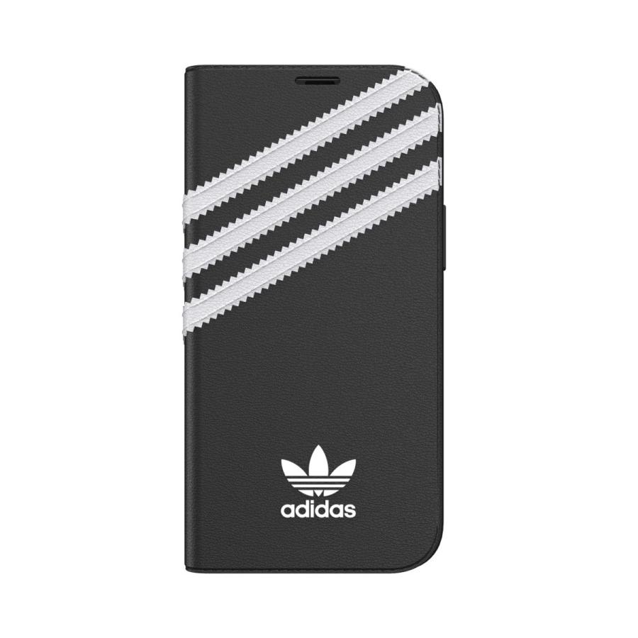 adidas アディダス iPhone 12 Mini 手帳型ケース アイフォン 手帳 ケース カバー スマホケース 耐衝撃 TPU SAMBA サンバ ブラック 黒 おしゃれ ブランド | adidas Originals | 01