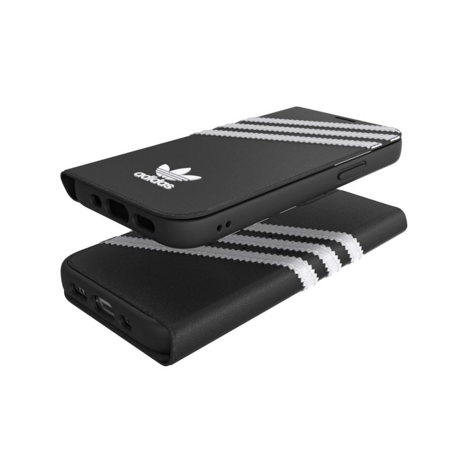 adidas アディダス iPhone 12 Mini 手帳型ケース アイフォン 手帳 ケース カバー スマホケース 耐衝撃 TPU SAMBA サンバ ブラック 黒 おしゃれ ブランド | adidas Originals | 05