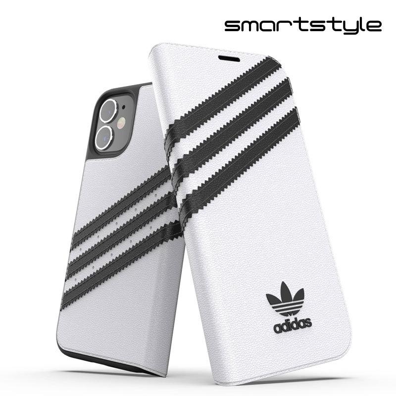 adidas アディダス iPhone 12 Mini 手帳型ケース アイフォン 手帳 ケース カバー スマホケース 耐衝撃 TPU SAMBA サンバ ホワイト 白 おしゃれ ブランド｜smartstyle-select