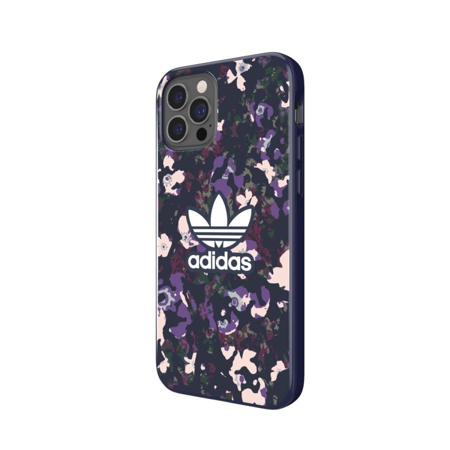 adidas アディダス iPhone12 / iPhone 12 pro ケース 6.1インチ スマホケース グラフィックプリントフローラル カレッジネイビーxアクティブパープル 送料無料 | adidas Originals | 02