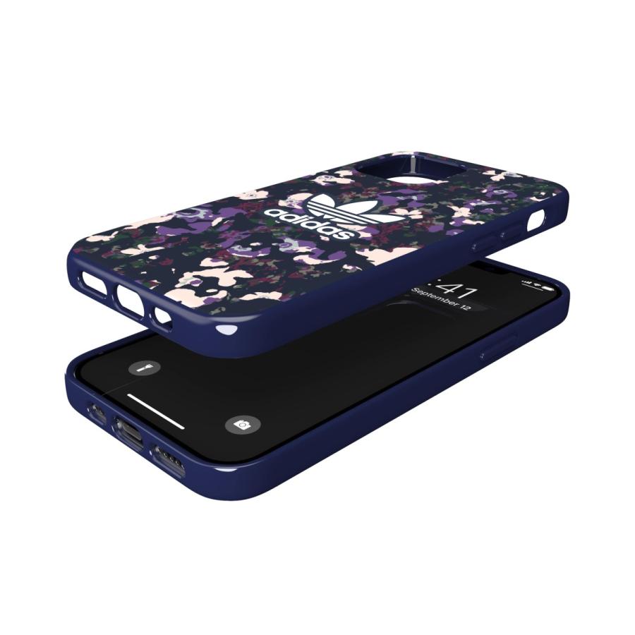 adidas アディダス iPhone12 / iPhone 12 pro ケース 6.1インチ スマホケース グラフィックプリントフローラル カレッジネイビーxアクティブパープル 送料無料 | adidas Originals | 05