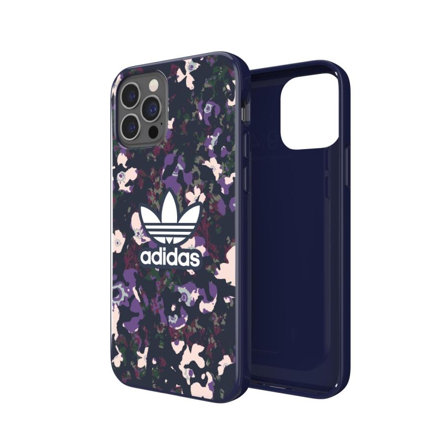adidas アディダス iPhone12 / iPhone 12 pro ケース 6.1インチ スマホケース グラフィックプリントフローラル カレッジネイビーxアクティブパープル 送料無料 | adidas Originals | 06