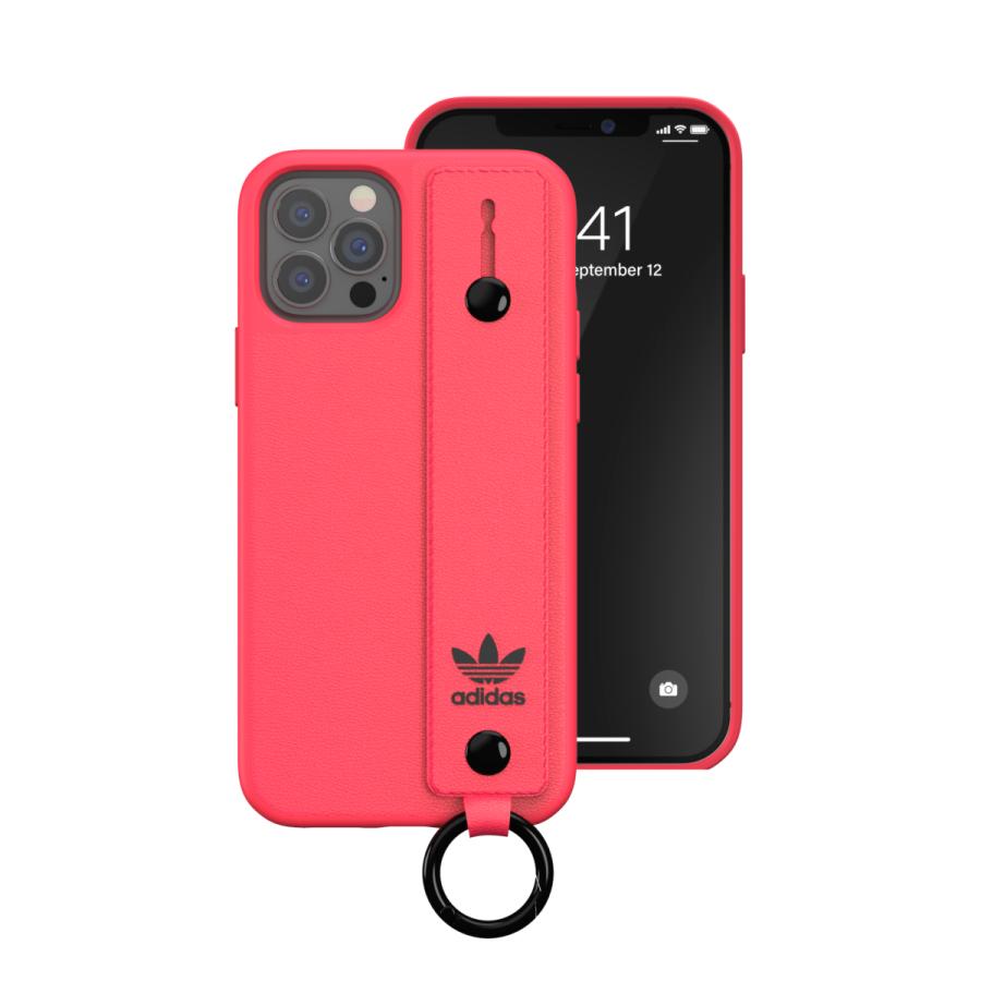 adidas アディダス iPhone12 / iPhone12pro ケース アイフォン カバー スマホケース ハンドストラップ ベルト 落下防止 スタンド機能 シグナルピンク ブランド｜smartstyle-select｜04