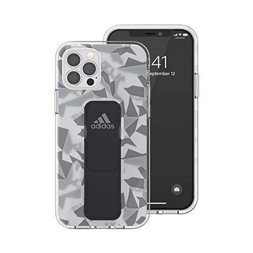 adidas アディダス iPhone12 / iPhone12pro ケース アイフォン カバー スマホケース 6.1インチ アディダス クリアグリップケース スマホケース グレーxブラック | adidas Originals | 03
