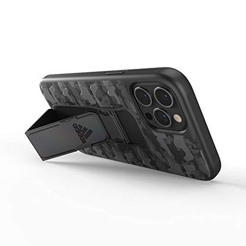 adidas アディダス iPhone 12 Pro Max ケース 6.7インチ スタンド機能 グリップバンド付き スポーツ仕様 耐衝撃 軽量 ランニング アウトドア カモ柄ブラック | adidas Originals | 02