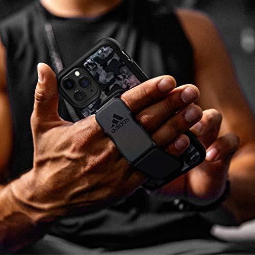 adidas アディダス iPhone 12 Pro Max ケース 6.7インチ スタンド機能 グリップバンド付き スポーツ仕様 耐衝撃 軽量 ランニング アウトドア カモ柄ブラック | adidas Originals | 06