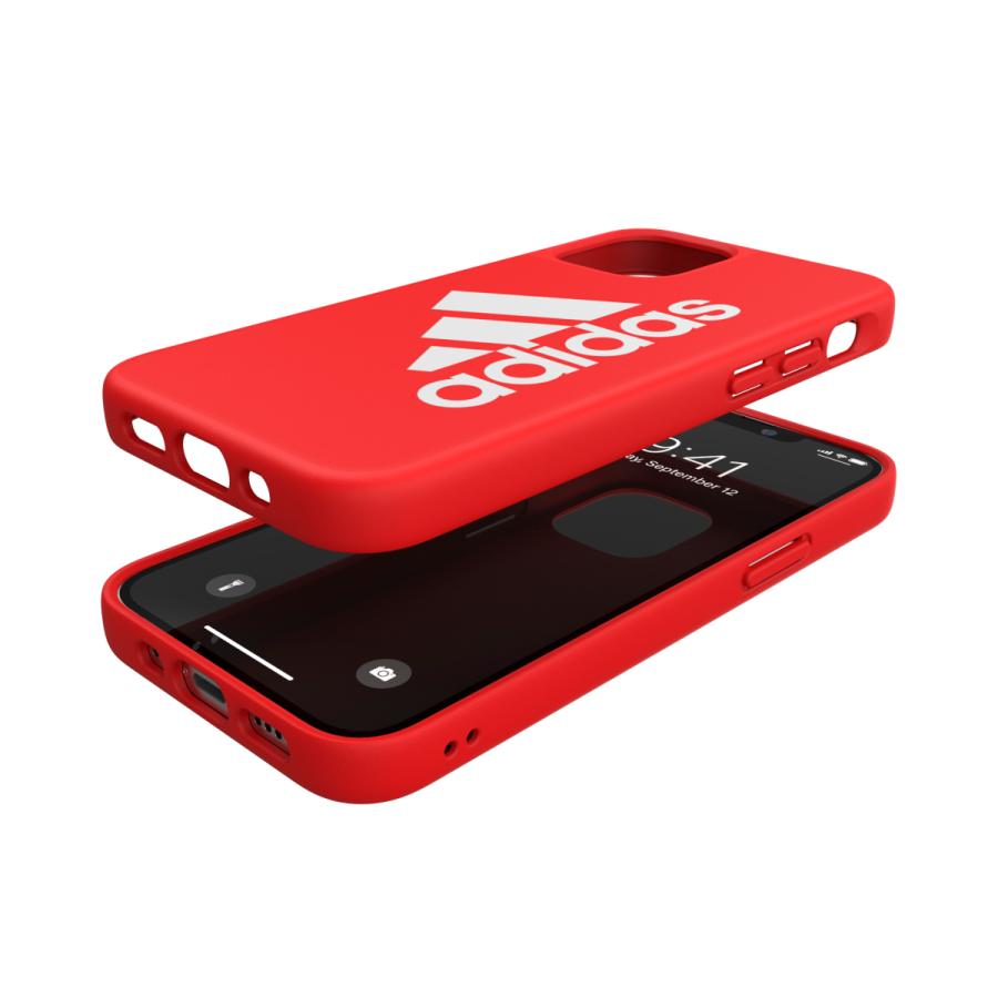 adidas アディダス iPhone 12 Mini ケース アイフォン カバー スマホケース アイコニック スポーツ ロゴ 耐衝撃 軽量 TPU スカーレット レッド 赤 ブランド | adidas | 02