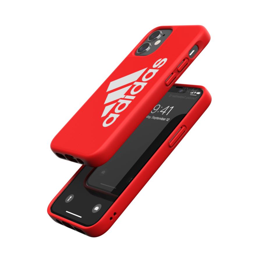 adidas アディダス iPhone 12 Mini ケース アイフォン カバー スマホケース アイコニック スポーツ ロゴ 耐衝撃 軽量 TPU スカーレット レッド 赤 ブランド | adidas | 05