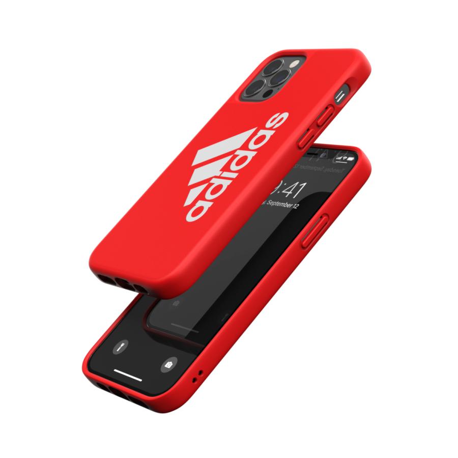 adidas アディダス iPhone12 / iPhone12pro ケース アイフォン カバー スマホケース アイコニック スポーツ ロゴ 耐衝撃 軽量 TPU スカーレット レッド 赤 | adidas | 05
