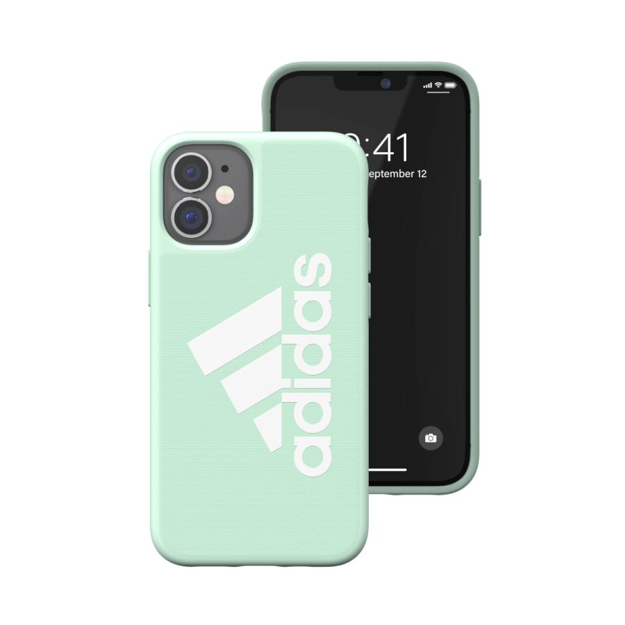 adidas アディダス iPhone 12 Mini ケース アイフォン カバー スマホケース アイコニック スポーツ ロゴ 耐衝撃 軽量 TPU グリーンティント おしゃれ ブランド | adidas | 03
