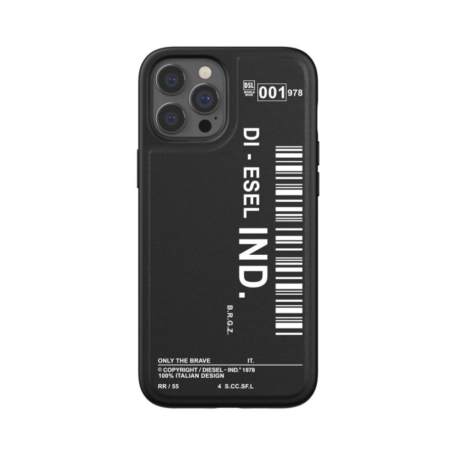 DIESEL ディーゼル iPhone 12 Pro Max ケース スマホケース アイフォン カバー 耐衝撃 TPU バーコード グラフィック ロゴ ブラック / ホワイト 黒 ブランド | DIESEL | 02