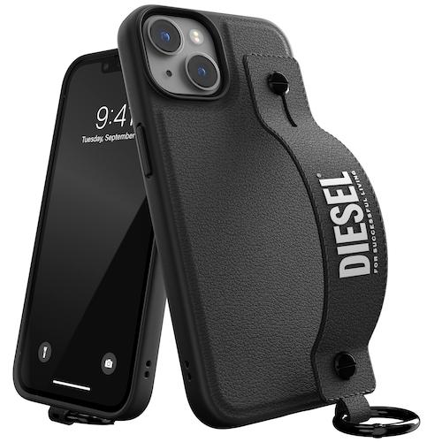 DIESEL ディーゼル iPhone ケース ハンドストラップ ベルト スタンド機能 耐衝撃 TPU ブラック 黒 グリーン カモフラージュ ツイル オレンジ 落下防止 ブランド｜smartstyle-select