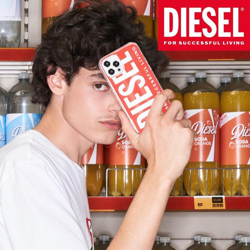 DIESEL ディーゼル iPhone 13 12 11 Pro Max SE3 SE2 ケース アイフォン カバー スマホケース クリア 耐衝撃 TPU おしゃれ ブランド ロゴ プリント 各機種対応 | DIESEL | 16