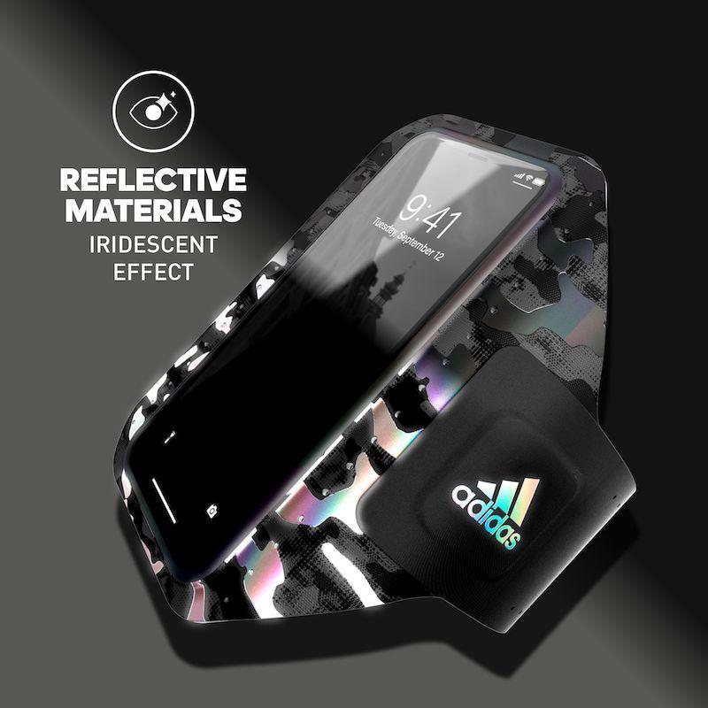 送料無料 adidas アディダス スマホ用 アームバンド ランニング スポーツ ユニバーサルタイプ ［ブラック（反射素材） 黒］ おしゃれ ブランド | adidas | 03
