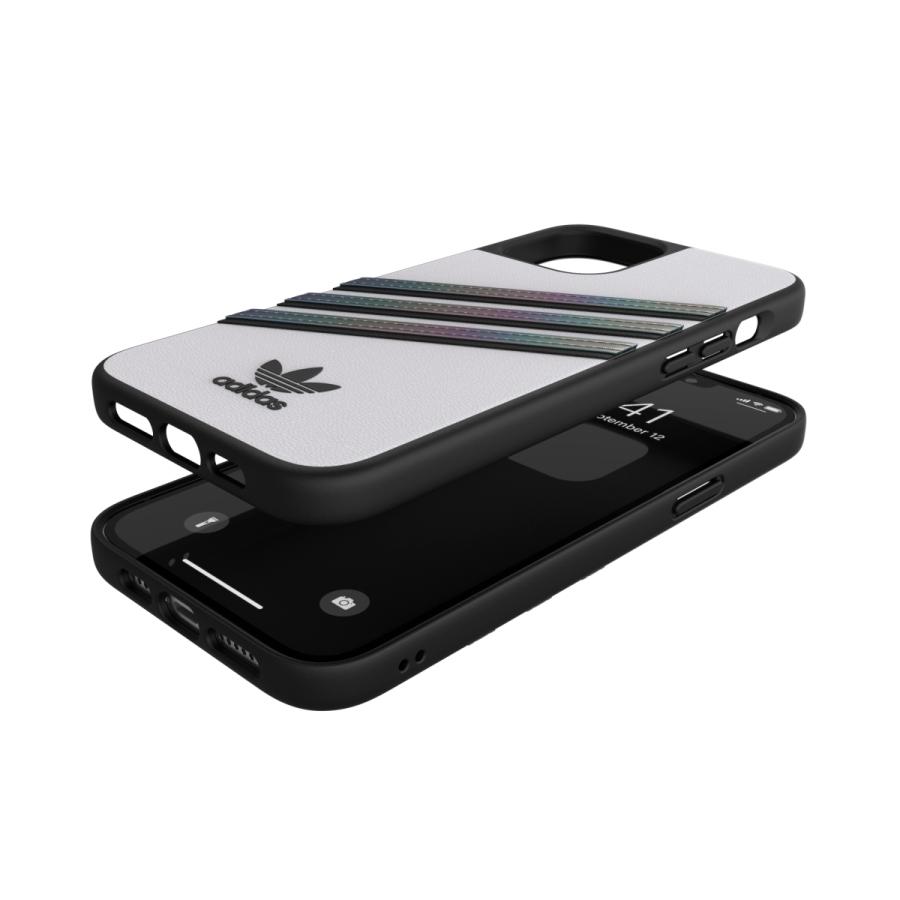 adidas アディダス iPhone 12 Pro Max ケース アイフォン カバー スマホケース 耐衝撃 TPU SAMBA サンバ ホワイト x ホロ 白 おしゃれ ブランド｜smartstyle-select｜03