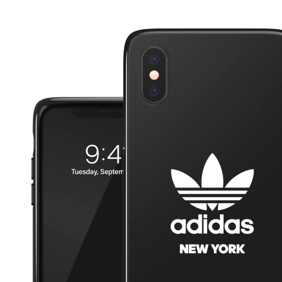 adidas アディダス iPhone X / iPhone XS ケース アイフォン カバー スマホケース 耐衝撃 TPU 都市シリーズ ニューヨーク ロゴ ブラック 黒 おしゃれ ブランド｜smartstyle-select｜06