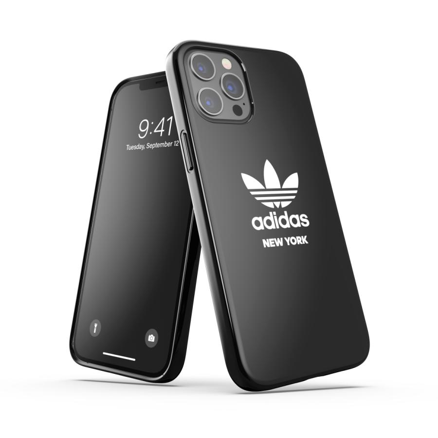 【※返品不可※アディダス在庫処分品】 adidas iPhone 12 Pro Max ケース TPU 都市シリーズ ニューヨーク ロゴ ブラック 黒 | adidas