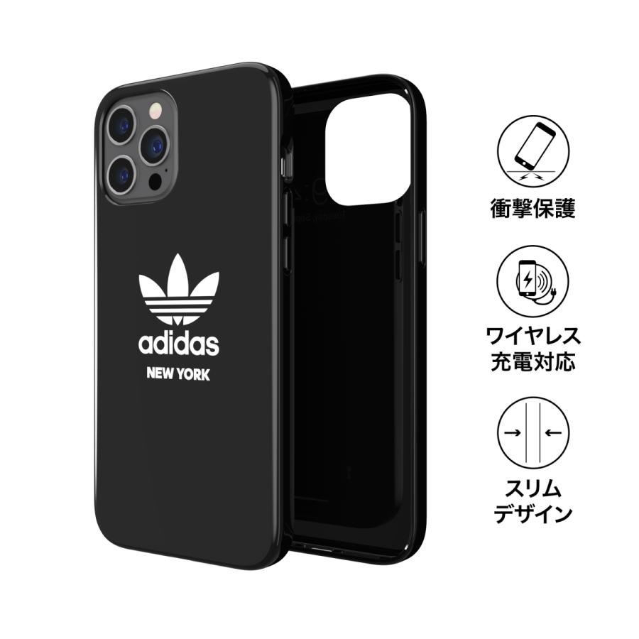 【※返品不可※アディダス在庫処分品】 adidas iPhone 12 Pro Max ケース TPU 都市シリーズ ニューヨーク ロゴ ブラック 黒 | adidas | 01