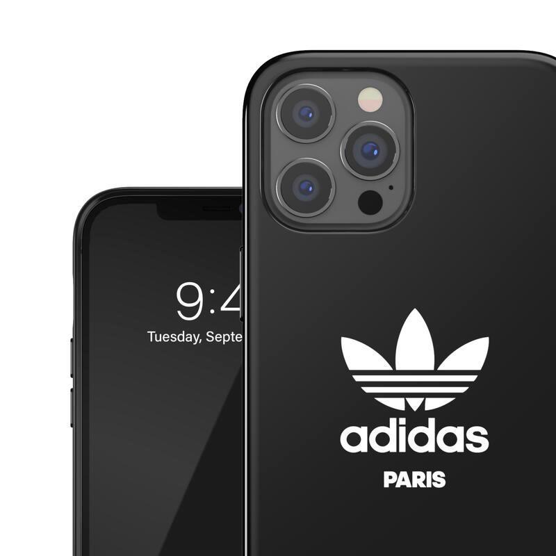 【処分品につき返品不可】adidas アディダス iPhone12 Pro Max Mini ケース おしゃれ ブラック 黒 ロゴ 耐衝撃 トーキョー ロンドン パリ 光沢 ブランド | adidas | 03