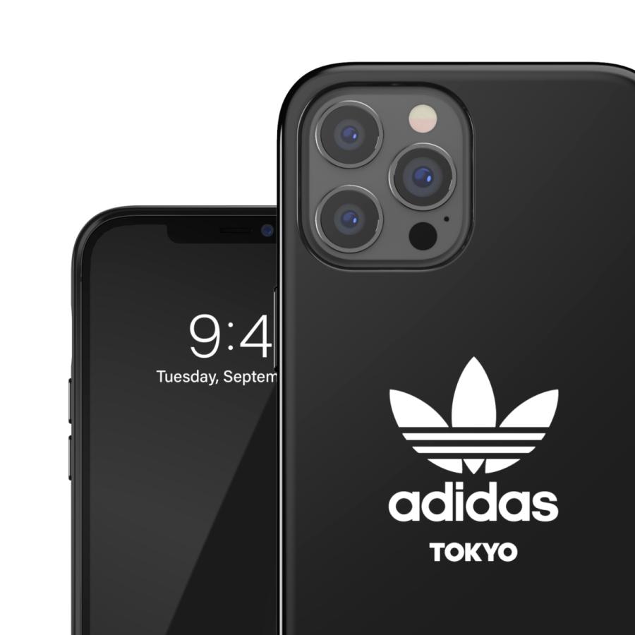 adidas アディダス iPhone 12 Pro Max ケース アイフォン カバー スマホケース 耐衝撃 TPU 都市シリーズ 東京(トーキョー) ロゴ ブラック 黒 おしゃれ ブランド | adidas | 05