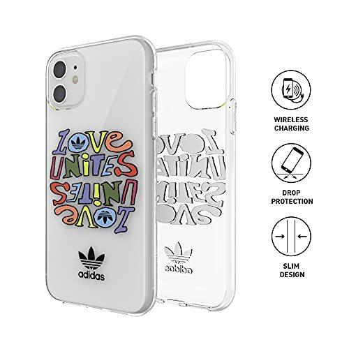 adidas アディダス iPhone 11 ケース グラフィックプリント クリアケース 耐衝撃 TPU 軽量 クリア プライド カラフル おしゃれ ブランド｜smartstyle-select｜02