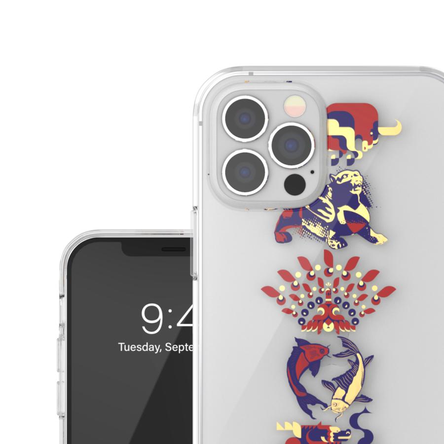 adidas アディダス iPhone12 / iPhone12pro ケース クリアケース 耐衝撃 TPU CNY チャイニーズニューイヤー 旧正月デザイン カラフル プリント 柄 送料無料｜smartstyle-select｜06