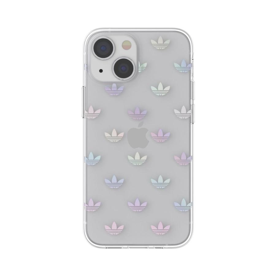 adidas アディダス iPhone 13 Mini ケース アイフォン カバー クリアケース 耐衝撃 TPU メタリッククリア x カラフル・ホログラフィック 透明 ロゴ ブランド｜smartstyle-select｜03