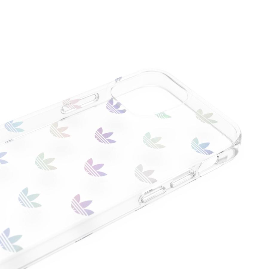 adidas アディダス iPhone 13 Mini ケース アイフォン カバー クリアケース 耐衝撃 TPU メタリッククリア x カラフル・ホログラフィック 透明 ロゴ ブランド｜smartstyle-select｜06