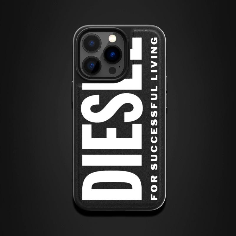 【色: ブラック/ホワイト (ラージロゴ)】DIESEL iphone13pro DIESEL 送料無料 ディーゼル iPhone 13 Pro ケース スマホケース