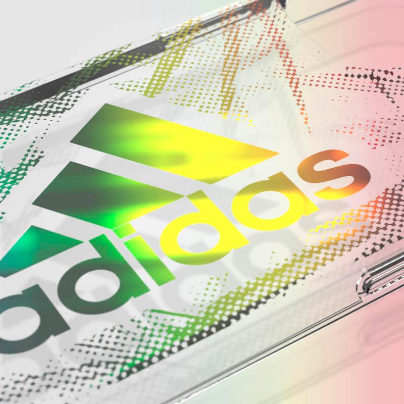 adidas アディダス iPhone13 iPhone13pro Max Mini ケース クリアケース 保護ケース 透明 スポーツ おしゃれ ブランド ロゴ 落下 耐衝撃 TPU パームツリー ホロ | adidas | 03