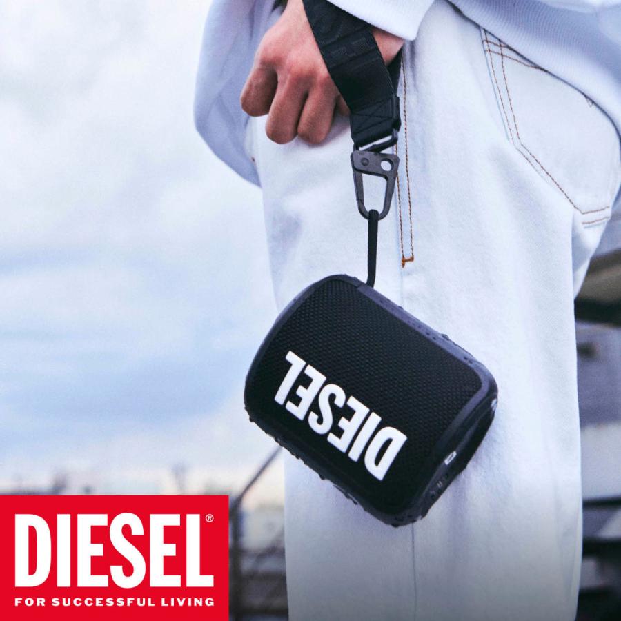 DIESEL ディーゼル Bluetooth ワイヤレススピーカー ワイヤレス 防水 重低音 最大14時間音楽再生 リストストラップ付 ブラック おしゃれ ブランド｜smartstyle-select｜06