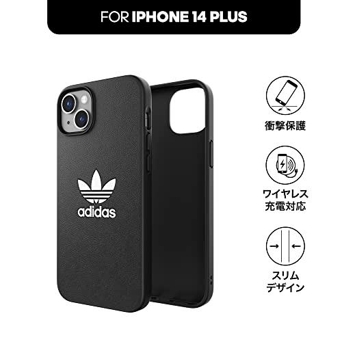 送料無料 adidas アディダス スマホケース iPhone 14 Plus ケース アイフォン カバー スマホケース 耐衝撃 TPU BASIC ブラック 黒 アイフォンカバー |  | 04