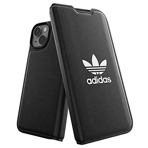 送料無料 adidas アディダス スマホケース iPhone 14 手帳型ケース アイフォン 手帳 ケース カバー スマホケース 耐衝撃 TPU BASIC ブラック 黒 | 