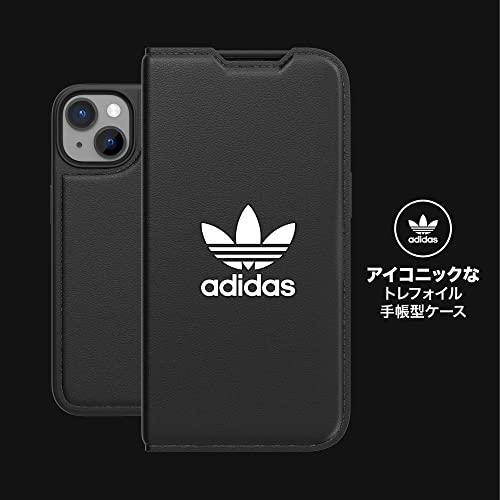 送料無料 adidas アディダス スマホケース iPhone 14 手帳型ケース アイフォン 手帳 ケース カバー スマホケース 耐衝撃 TPU BASIC ブラック 黒 |  | 03