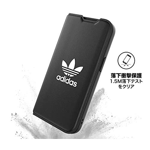 送料無料 adidas アディダス スマホケース iPhone 14 手帳型ケース アイフォン 手帳 ケース カバー スマホケース 耐衝撃 TPU BASIC ブラック 黒 |  | 05