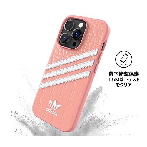 新品 adidas (アディダス) iPhone14用 3ストライプス ピンク adidas 3 STRIPES BABY TEE TRUPNK（アディダス スリーストライプス