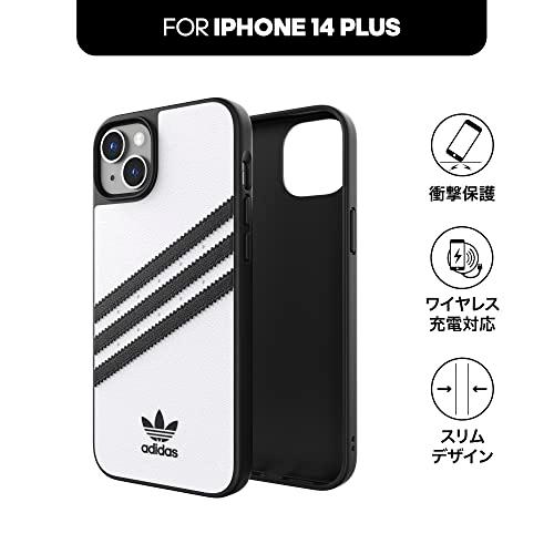 送料無料 adidas アディダス スマホケース iPhone 14 Plus ケース アイフォン カバー 耐衝撃 TPU SAMBA サンバ ホワイト 白 アイフォンカバー iphoneカバー |  | 04