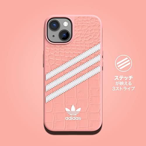 送料無料 adidas アディダス スマホケース iPhone14 ケース アイフォン カバー 耐衝撃 TPU SAMBA サンバ クロコダイルプリント 型押し ワンダーモーブ ピンク |  | 03