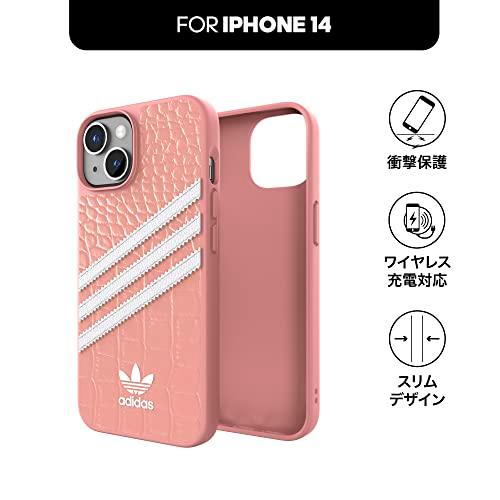 送料無料 adidas アディダス スマホケース iPhone14 ケース アイフォン カバー 耐衝撃 TPU SAMBA サンバ クロコダイルプリント 型押し ワンダーモーブ ピンク |  | 04