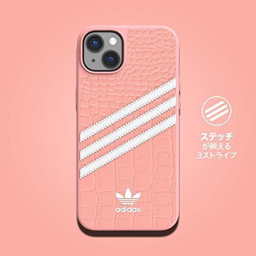 送料無料 adidas アディダス スマホケース iPhone 14 Plus ケース アイフォン カバー TPU SAMBA サンバ クロコダイルプリント 型押し ワンダーモーブ ピンク |  | 03