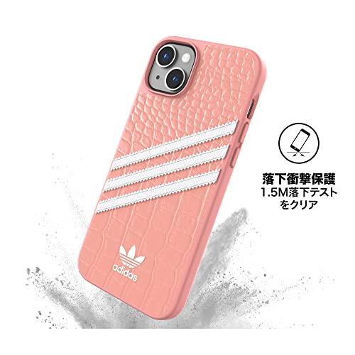 送料無料 adidas アディダス スマホケース iPhone 14 Plus ケース アイフォン カバー TPU SAMBA サンバ クロコダイルプリント 型押し ワンダーモーブ ピンク |  | 04