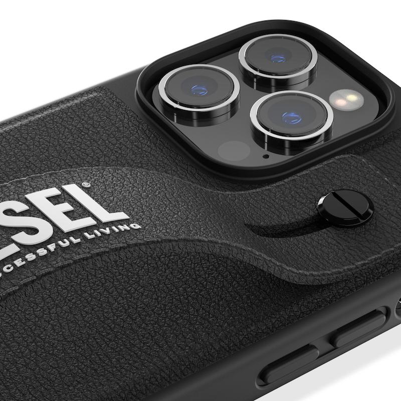 送料無料 DIESEL ディーゼル iPhone 14 Pro Max ケース アイフォン カバー スマホケース ハンドストラップ レザー ベルト 落下防止 スタンド機能 [ブラック 黒]｜smartstyle-select｜04