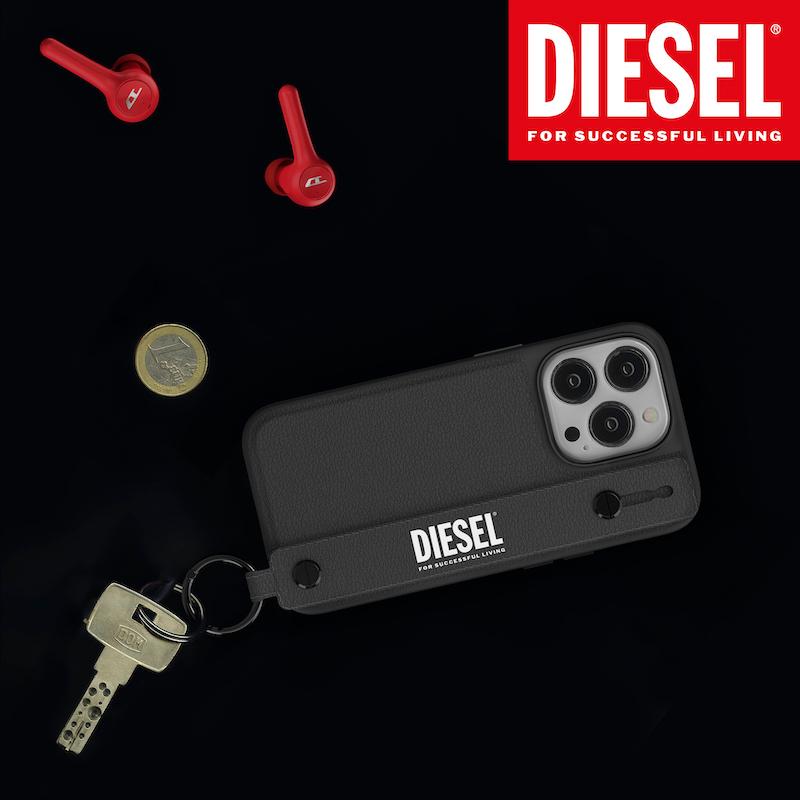 送料無料 DIESEL ディーゼル iPhone 14 Pro Max ケース アイフォン カバー スマホケース ハンドストラップ レザー ベルト 落下防止 スタンド機能 [ブラック 黒]｜smartstyle-select｜06