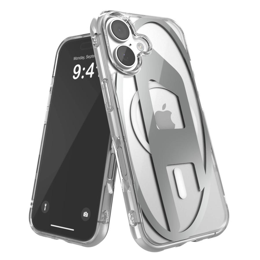 【希少】DIESEL シルバー ケース DIESEL（ディーゼル） 送料無料 iPhone 17/16/15/14/13 クリアケース