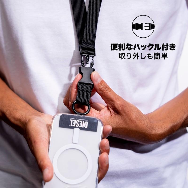 DIESEL 送料無料 スマホストラップ ネックストラップ ストラップ