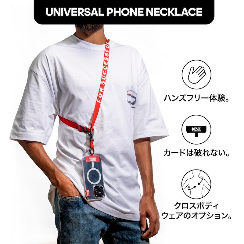 【新品未使用品】DIESEL マットブラックスマホストラップ iPhone15ケース ハンドストラップ ブラック – MiraiSell