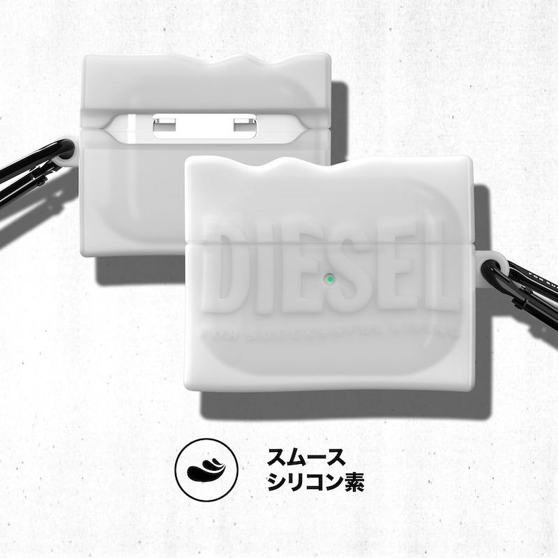 AirPodspro2本体 ホワイト DIESELケース付き AirPods Proケース
