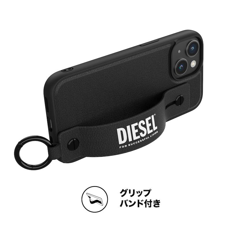 送料無料 DIESEL ディーゼル iPhone 15 / 15Pro / 15ProMax ハンドストラップ レザー ベルト スタンド スマホケース [ ブラック ]｜smartstyle-select｜04