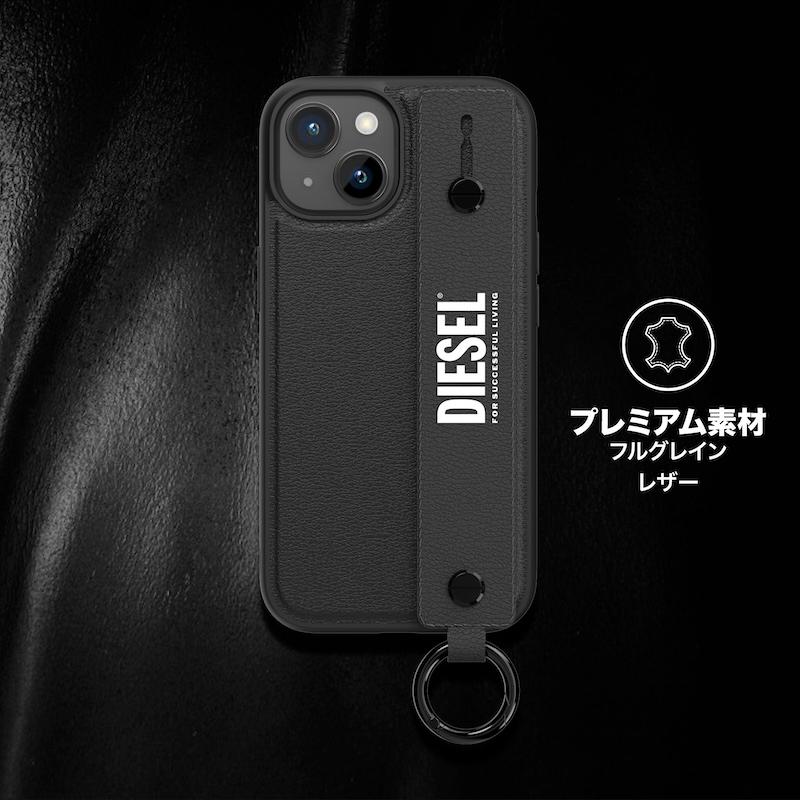 送料無料 DIESEL ディーゼル iPhone 15 / 15Pro / 15ProMax ハンドストラップ レザー ベルト スタンド スマホケース [ ブラック ]｜smartstyle-select｜05